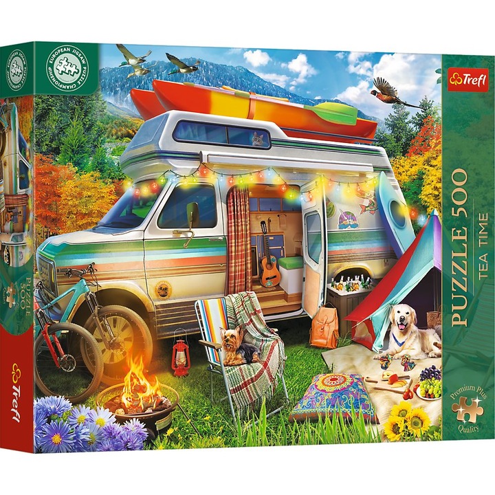 Puzzle Trefl Premium Plus - Tea Time, Rulota, 500 piese