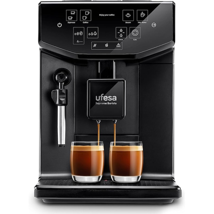 Smeg, Aparat de cafea espresso ECF02PGEU, Functie Cappuccino Abur, Bloc termic, Capacitate mare de ceasca si Functie dubla de cafea, Rezervor de apa 1 L, Sistem de control usor de utilizat, 1350 W, Verde pastel