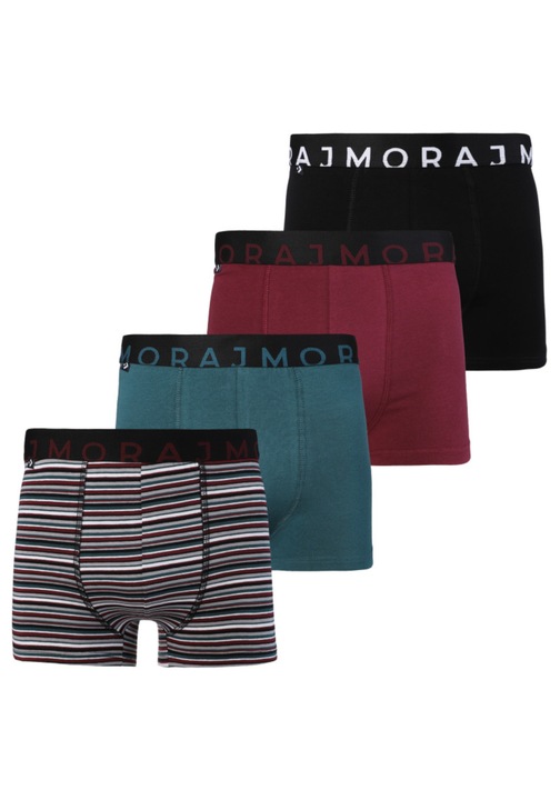 Boxeri barbatesti din bumbac, croiala clasica, multicolori, Multicolor, L