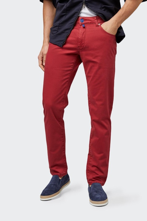 Pantaloni barbati Meyer Slim 6172/55 rosu, W40-L30 US 2XL-Short INTL