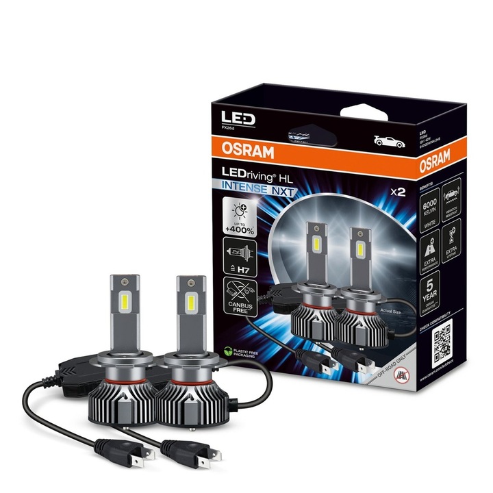Osram H7 HL LED INTENSE NEXT H7/H18 12V 6000K 2 db