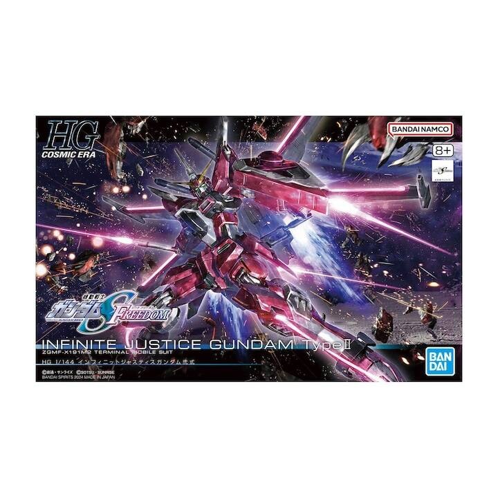 Kit figurina Bandai, Infinite Justice Gundam Type II, detalii precise