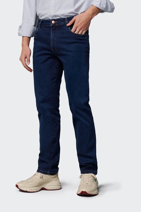 Pantaloni barbati M|5 by Meyer Regular 6256/17 albastru, W40-L32 US 2XL INTL