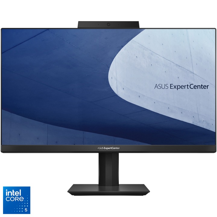 Asus ExpertCenter E5402WVARK All-in-One számítógép, Intel® Core™ 5 120U processzorral, akár 5,0 GHz-ig, 23,8", Full HD, 16 GB DDR5, 512 GB SSD M.2 NVMe™ PCIe® 4.0, Intel® Graphics, operációs rendszer nélkül, fekete