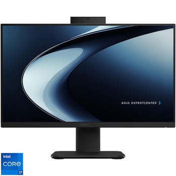 Sistem All-in-One ASUS ExpertCenter P440VAK cu procesor Intel Core i7-13620H pana la 4.9GHz, 23.8'', Full HD, 16GB DDR5 RAM, 1TB SSD, Intel Graphics, Windows 11 Pro, Black