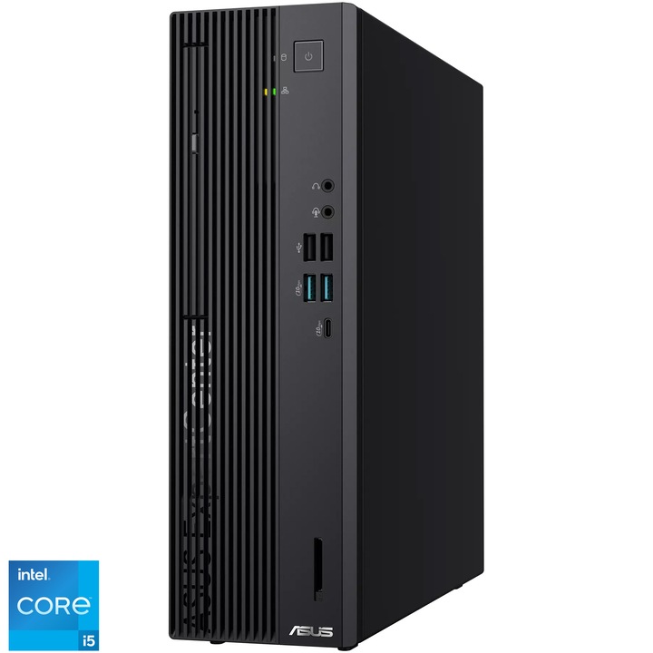 Desktops PC ASUS Mini Tower ExpertCenter D7 D700SER cu procesor Intel® Core™ i5-13500 pana la 4.8GHz, 16GB DDR5 RAM, 1TB SSD, Intel® Graphics, No OS, Black