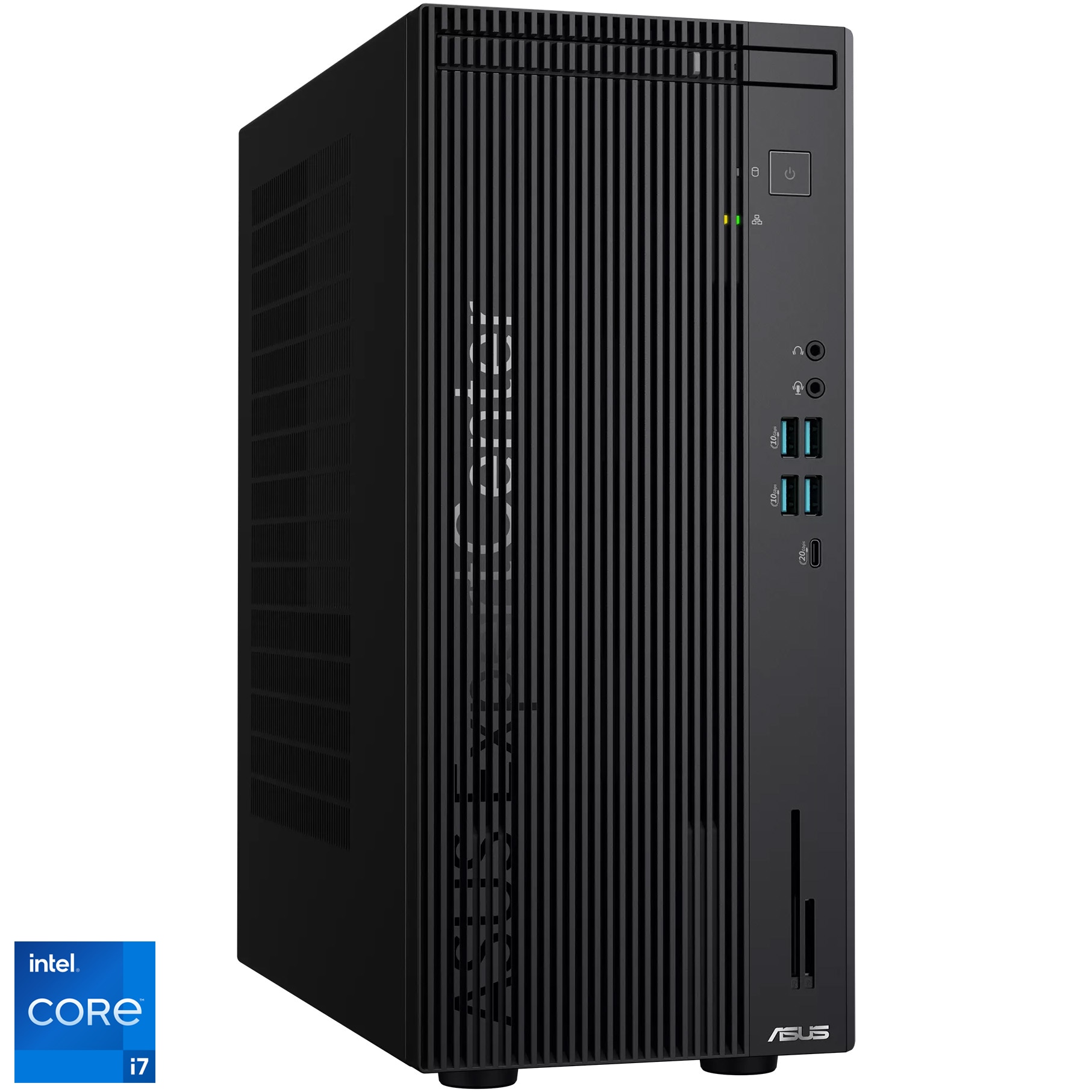 Desktops PC ASUS Mini Tower ExpertCenter D9 D901MDR cu procesor Intel Core i7-13700 pana la 5.1GHz, 16GB DDR5 RAM, 1TB SSD, Intel UHD Graphics, No OS, Black