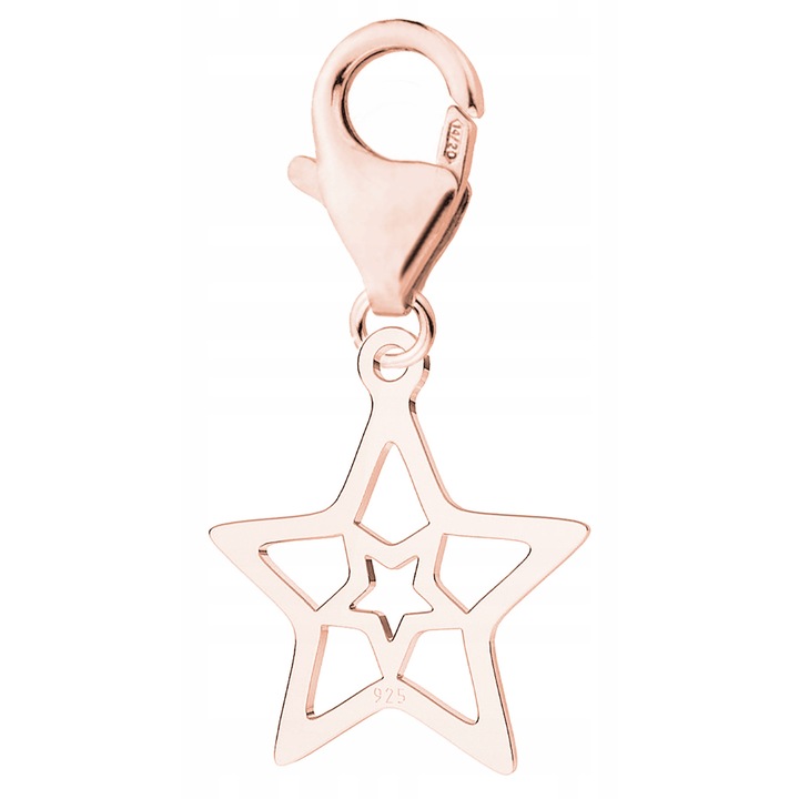 Larezo medál, 925-ös ezüsttel bevont rozéarannyal, angyallány medál, finom ékszer