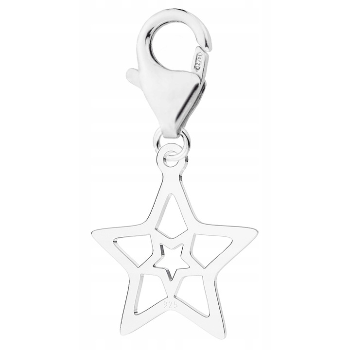 Talisman Din Argint 925, Larezo, Material Argint, Titlu 925, Stea, Ambalaj Elegant Inclus, Argintie