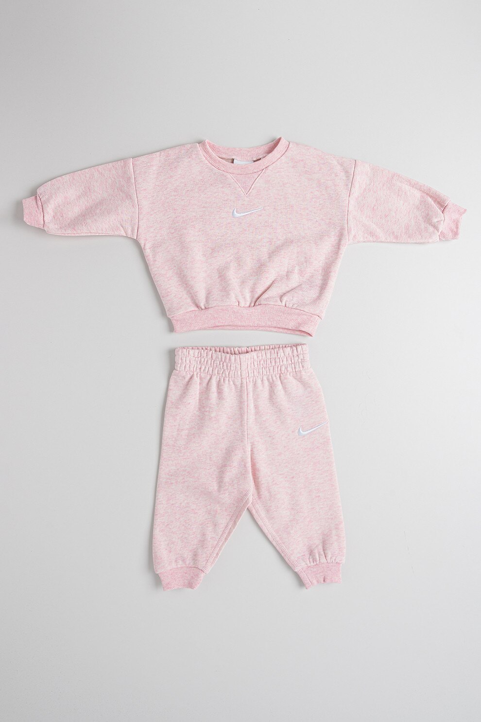 Nike, Set de bluza de trening si pantaloni Essential - 2 Piese, Roz pastel, 80-86 CM