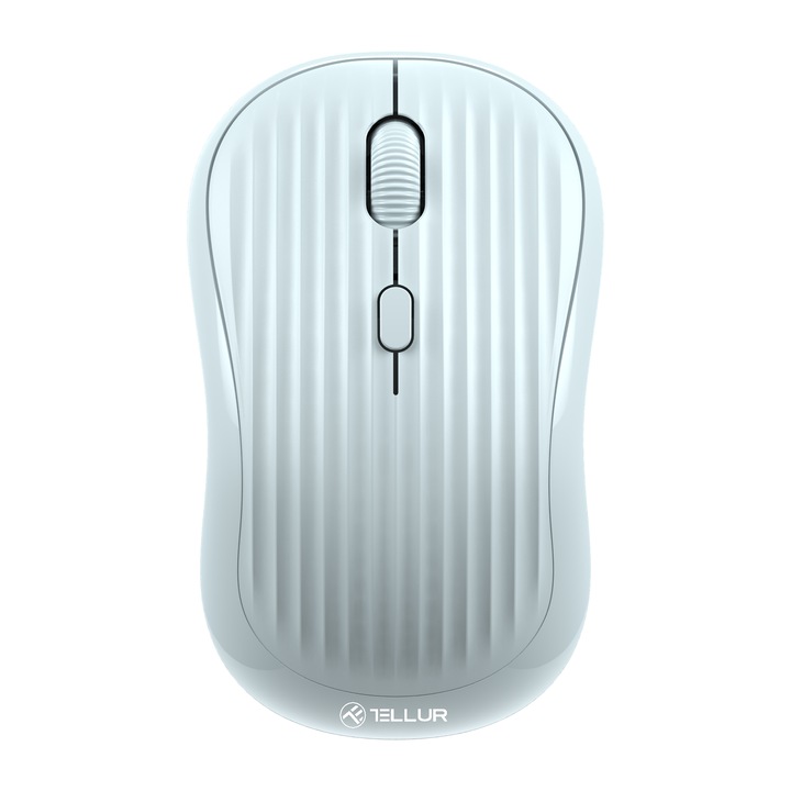 Mouse wireless Tellur Ridge, 2.4GHz, Bluetooth, Albastru, reincarcabil