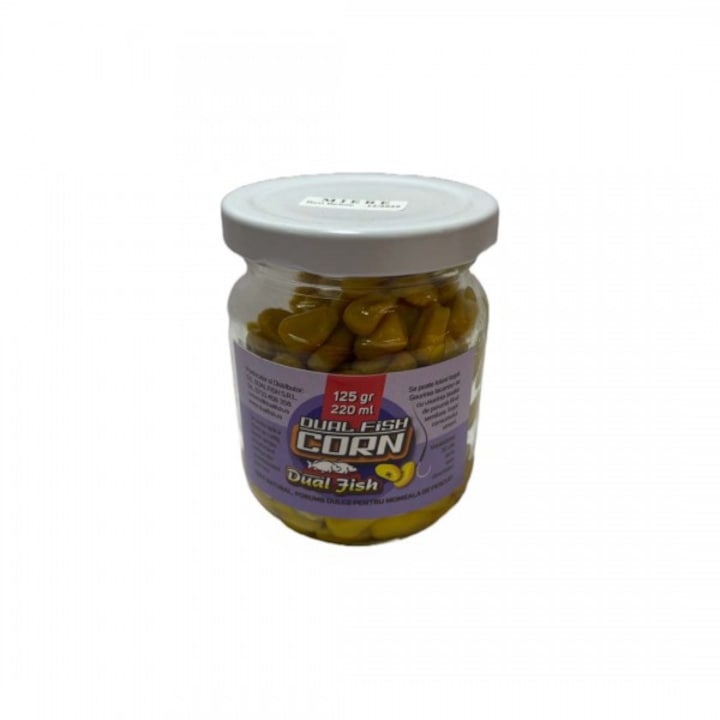 Üveges kukorica lé nélkül, EPER-SÁRGA ízű, 125 g / 220 ml, Dual Fish ízesítésű
