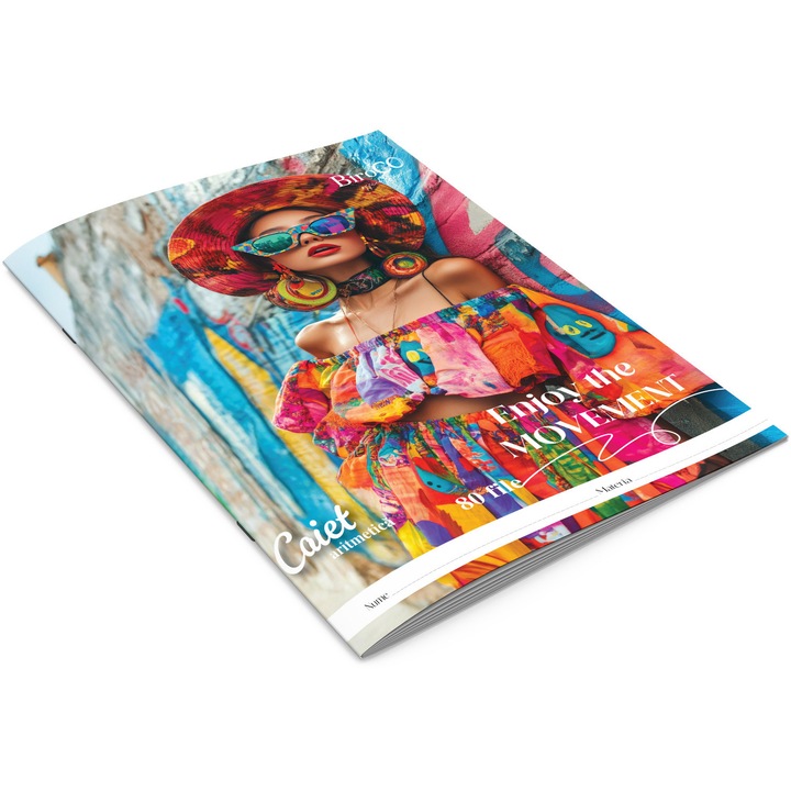 BiroCO A4-es jegyzetfüzet, 80 oldal, "Élvezd a mozgást" (4 db-os szett)