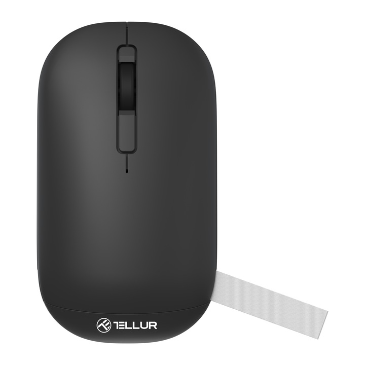 Mouse wireless Tellur Gripper, 2.4Ghz, bluetooth, Negru