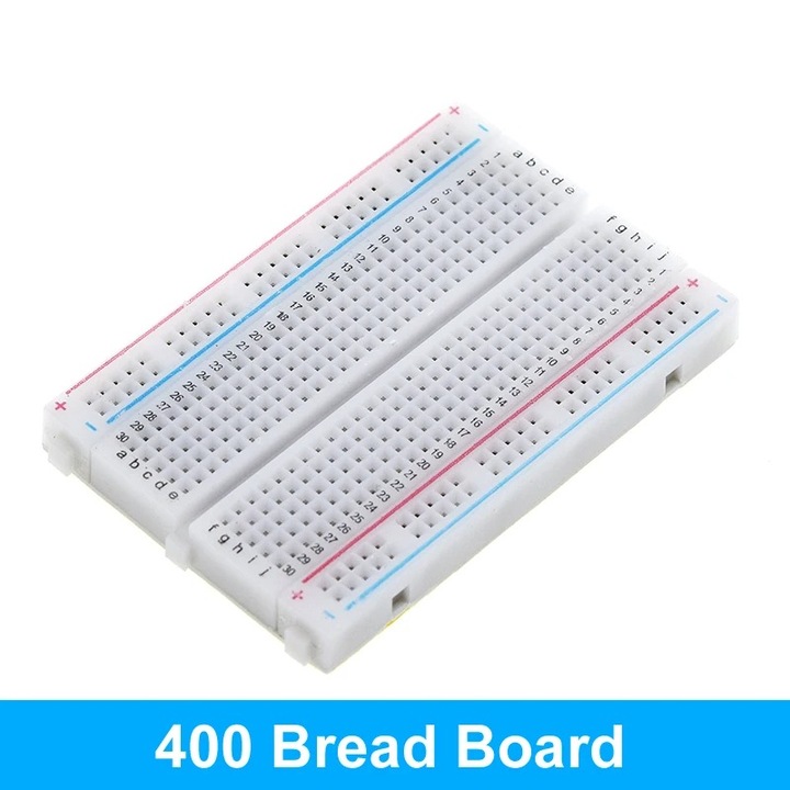Placa de testare breadboard 400 puncte Arduino DIY, SYB-400, Alb