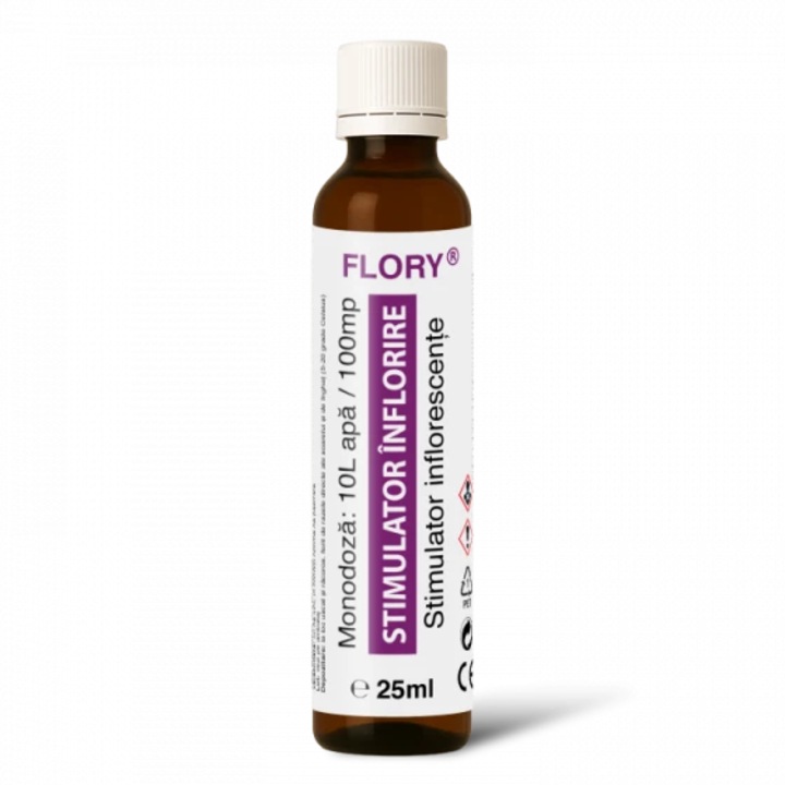Biostimulator de precizie pentru inflorire FLORY, 100 mp, 25 ml