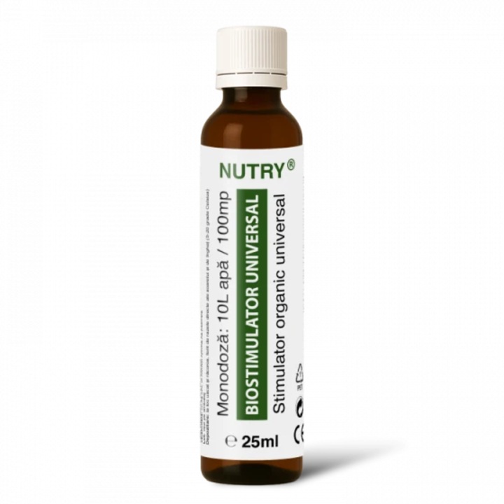 Biostimulator foliar pentru toate tipurile de culturi NUTRY, 100 mp, 25 ml