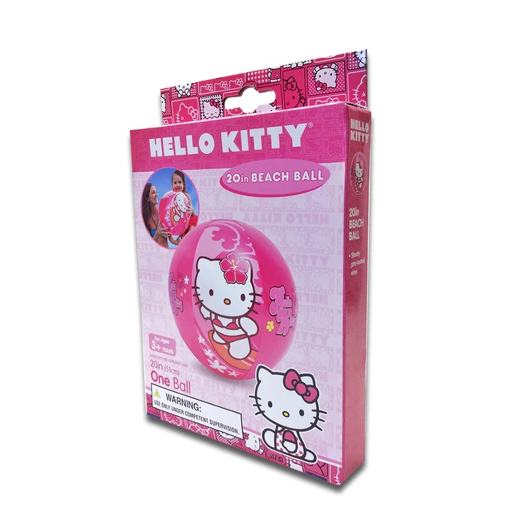 Intex Плажна топка Hello Kitty, розова, 51 см