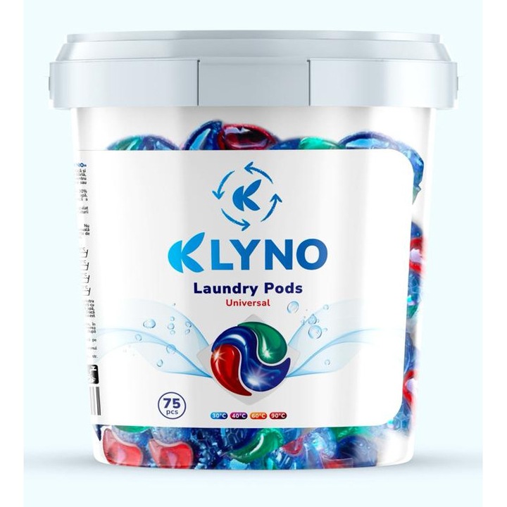 Detergent de rufe capsule KLYNO 75 BUC