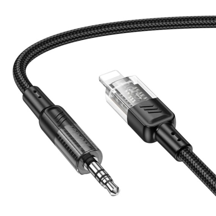 Selani Hoco Premium audiokábel Lightning - Jack 3,5 mm (M) - 1,2 m, fekete