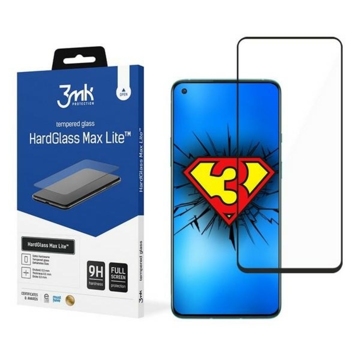 Sticla calita 3MK HardGlass Max Lite OnePlus 8T/OnePlus 9 negru