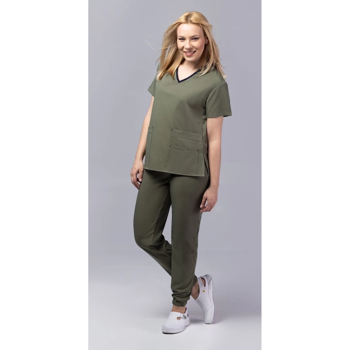 Costum medical de dama TAG PREMIUM EVA, Kaki, S