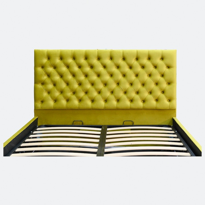 Tablie pat Texas, dimensiune 130*120cm, galben mustar