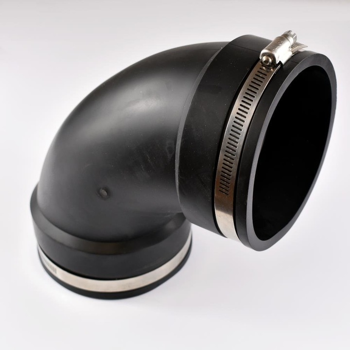 Racord Flexibil KLASEBO, PVC Elastomer, Cot 90mm, Reutilizabil, Pentru Tevi Fara Presiune
