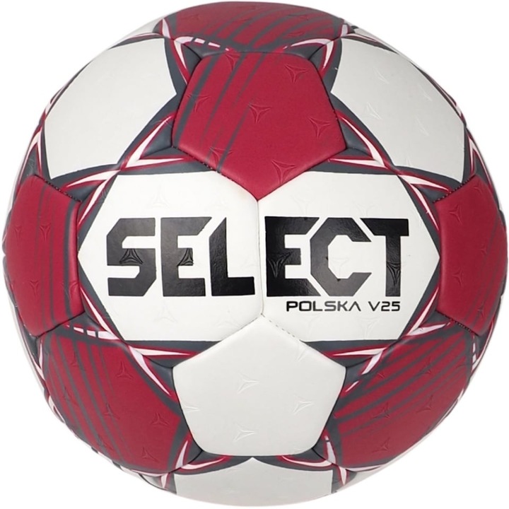 Kézilabda labda Select Polska V25, fehér/piros, 3 db