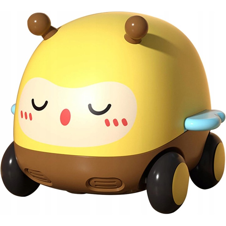 Кола Pszcloa, LandToys, креативна, жълта, 9x9.5x8см