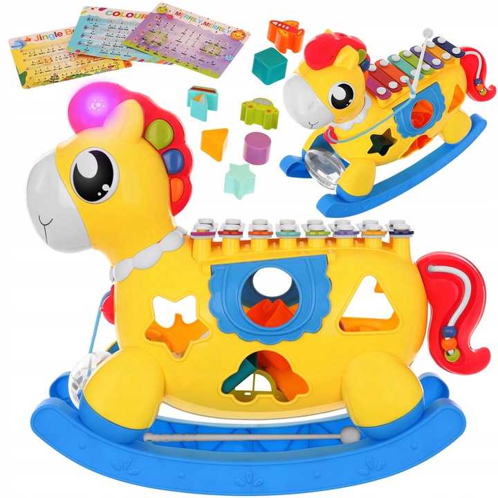 Интерактивен сортировчик, LandToys, 8 в 1, многоцветен, 30x11x26см