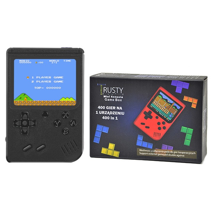 Consola portabila 400 jocuri, 3 inch, Negru, 11,5x8x2,2cm