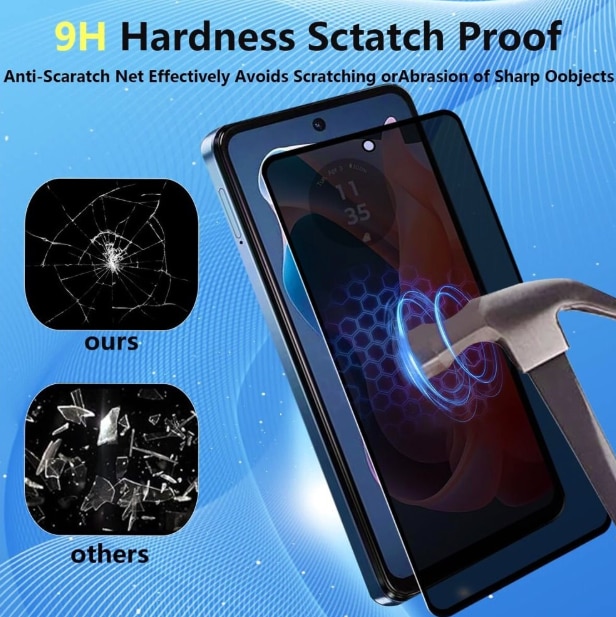 Folie sticla Privacy compatibila cu Samsung Galaxy A56 5G, Full Glue, Sticla Securizata, Anti-Spy, Claritate HD, Aplicare Usoara, Negru