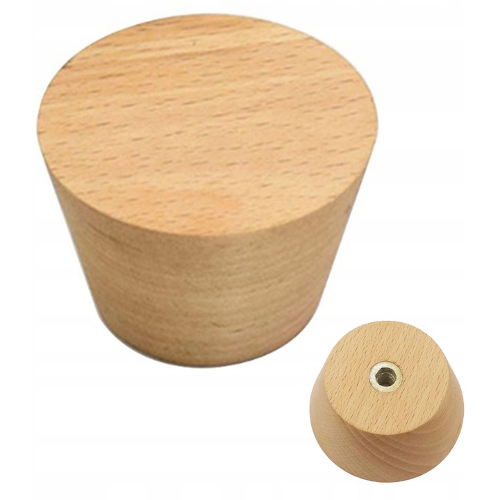 Cuier din lemn, SMX Design, design ecologic, culoare lemn deschis, diametru 5cm