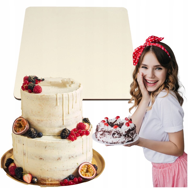 Sütőstálca, SMX Design, négyzet 30x30cm, fehér, HDF, vastagság 3mm