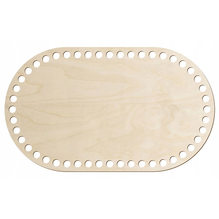 Baza din placaj pentru crosetat, SMX Design, ovala, 16x27cm, ecologica
