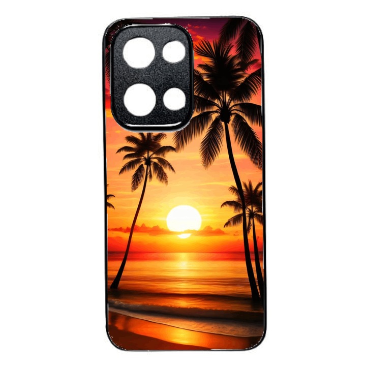 Puha TPU tok Oppo Reno 13 5G-vel kompatibilis, Sunset Design