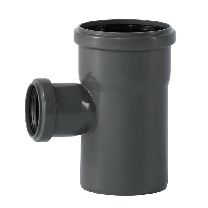 Racord canalizare KLASEBO HT 90/50, 87 grade, polipropilenă, etanșare tripla, 90x50mm