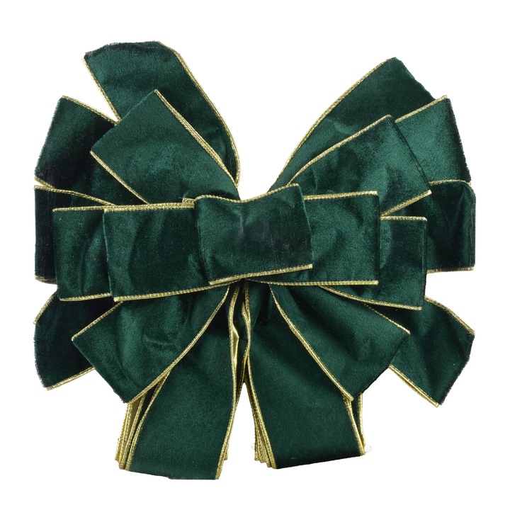 Funda decorativa de Craciun Mondex Since 1986, 32x130 cm, catifea, verde