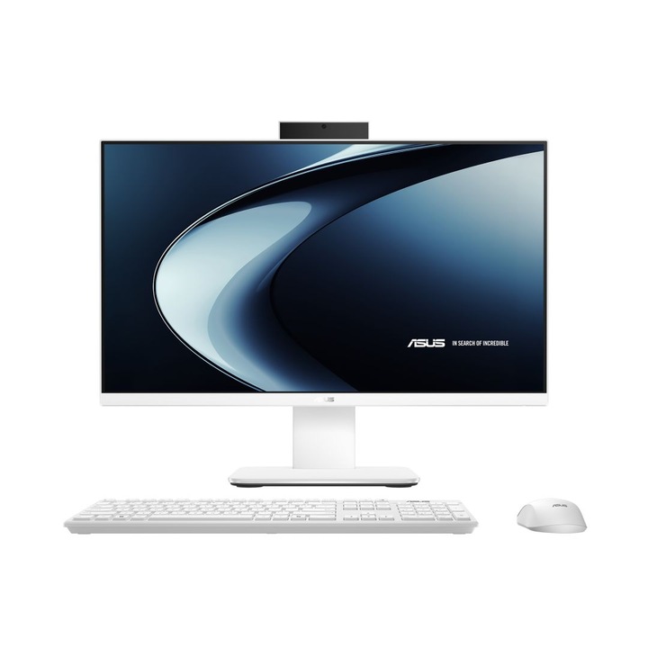 Desktop PC, Asus, V440VAT-WPD005W, 16GB RAM, SSD 512GB, alb, 23,8"
