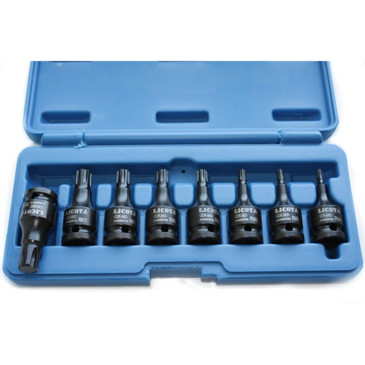 Set chei impact Ribe, 8 piese, Cr-Mo, 1/2