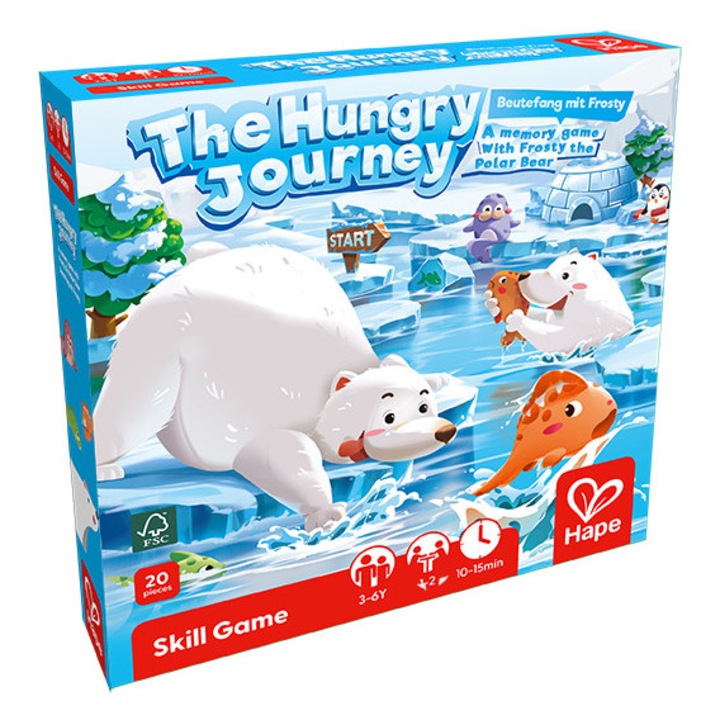 Memóriajáték Frostyval, a jegesmedvével, Hape