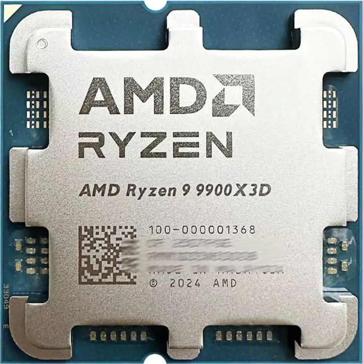 Процесор AMD Ryzen 9 9900X3D (4.4GHz) TRAY, 4.40 GHz, Socket AM5