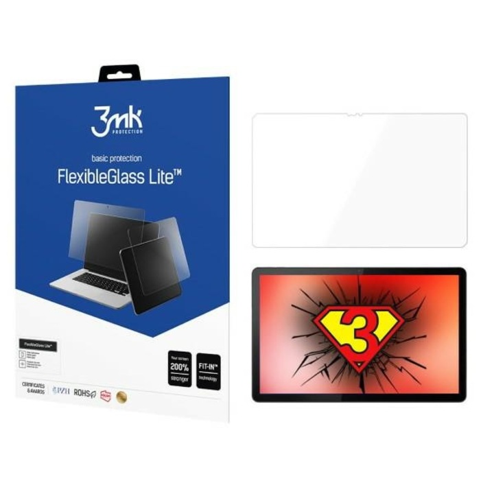 3MK FlexibleGlass Lite képernyővédő fólia, hibrid, 0.16mm, Lenovo Tab M10 Plus 11"-hez, komplett szett