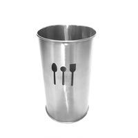 Suport ustensile Vanora Home, Inox, 10 x 18 cm