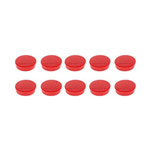 Magneti Magnetoplan Discofix HOBBY 25 mm, rosu 10 buc/set
