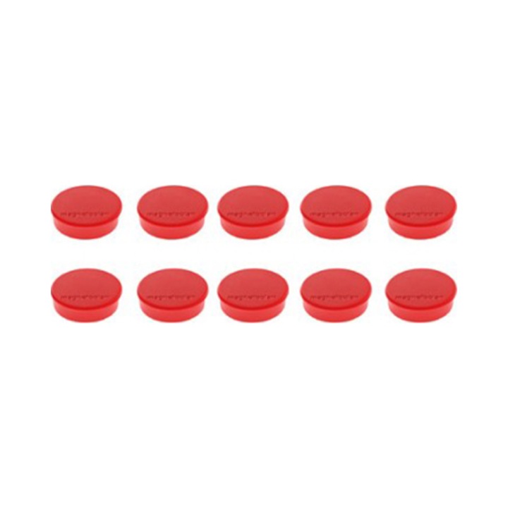 Magneti Magnetoplan Discofix HOBBY 25 mm, rosu 10 buc/set