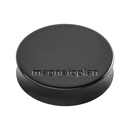 Magneti Magnetoplan ERGO Medium Ø 30 x 8 mm, negru, 10 buc/set