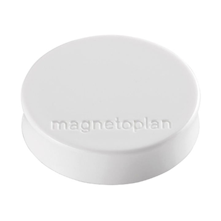 Magneti Magnetoplan ERGO Medium 30 x 8 mm, alb, 10 buc/set