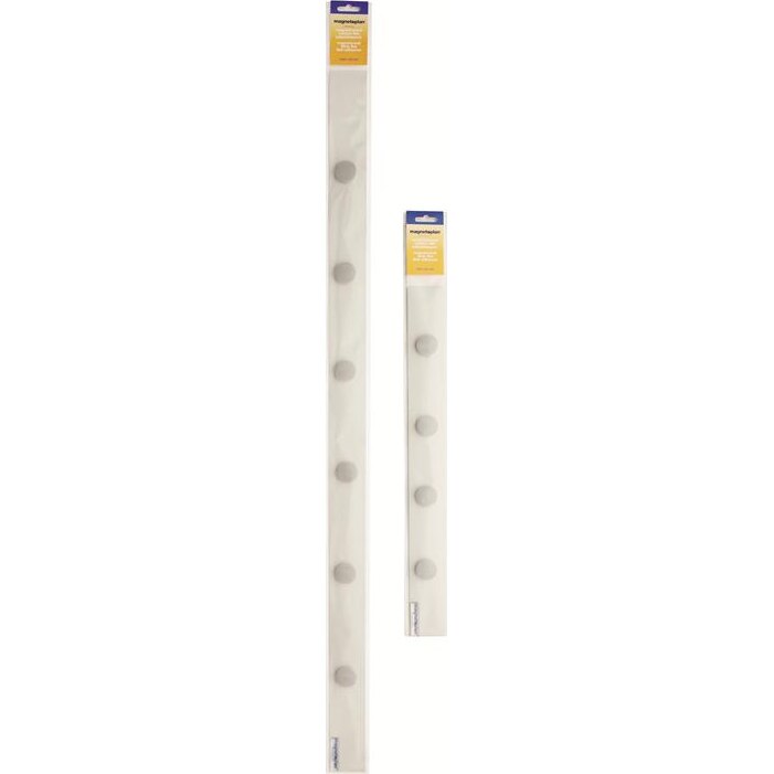 Banda magnetica Magnetoplan alba cu 4 magneti, 500 x 50 mm